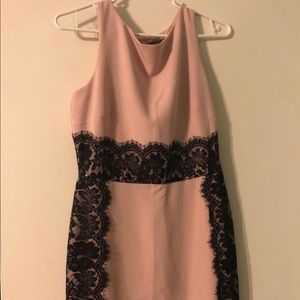 The Limited, Light pink dress with black lace